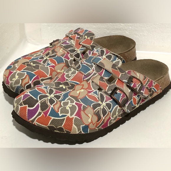 Birkenstock Shoes - Birkenstock Multicolor Floral Mules
